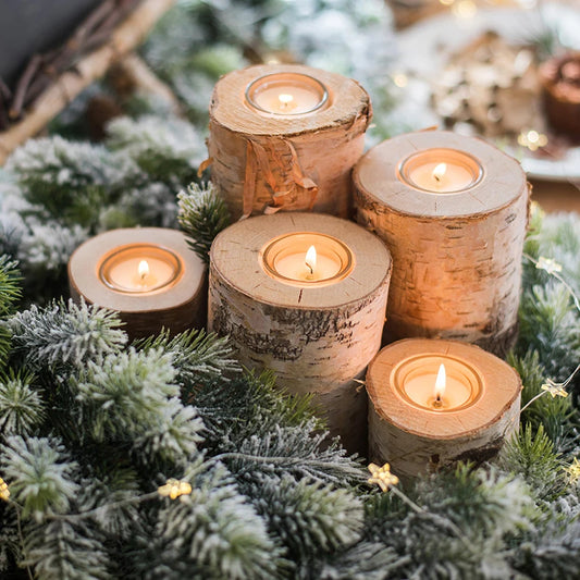 Wooden Candle Holder