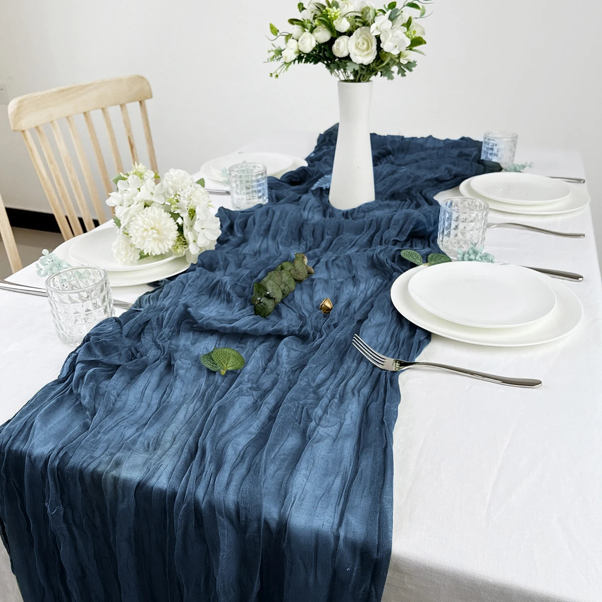 Semi-Sheer Gauze Table Runner