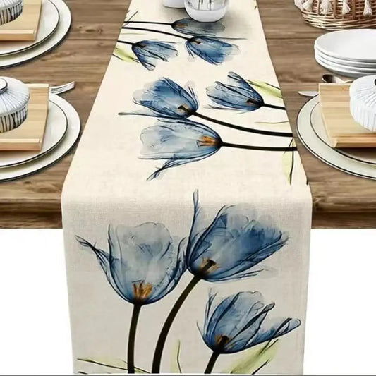 Tulip Linen Table Runner